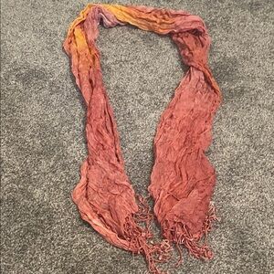 Elegant Multicolor Crinkle Scarf